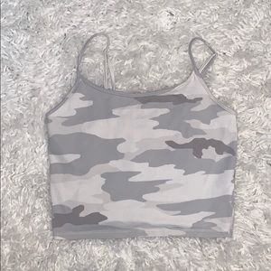NWOT American Eagle Camo Crop Top